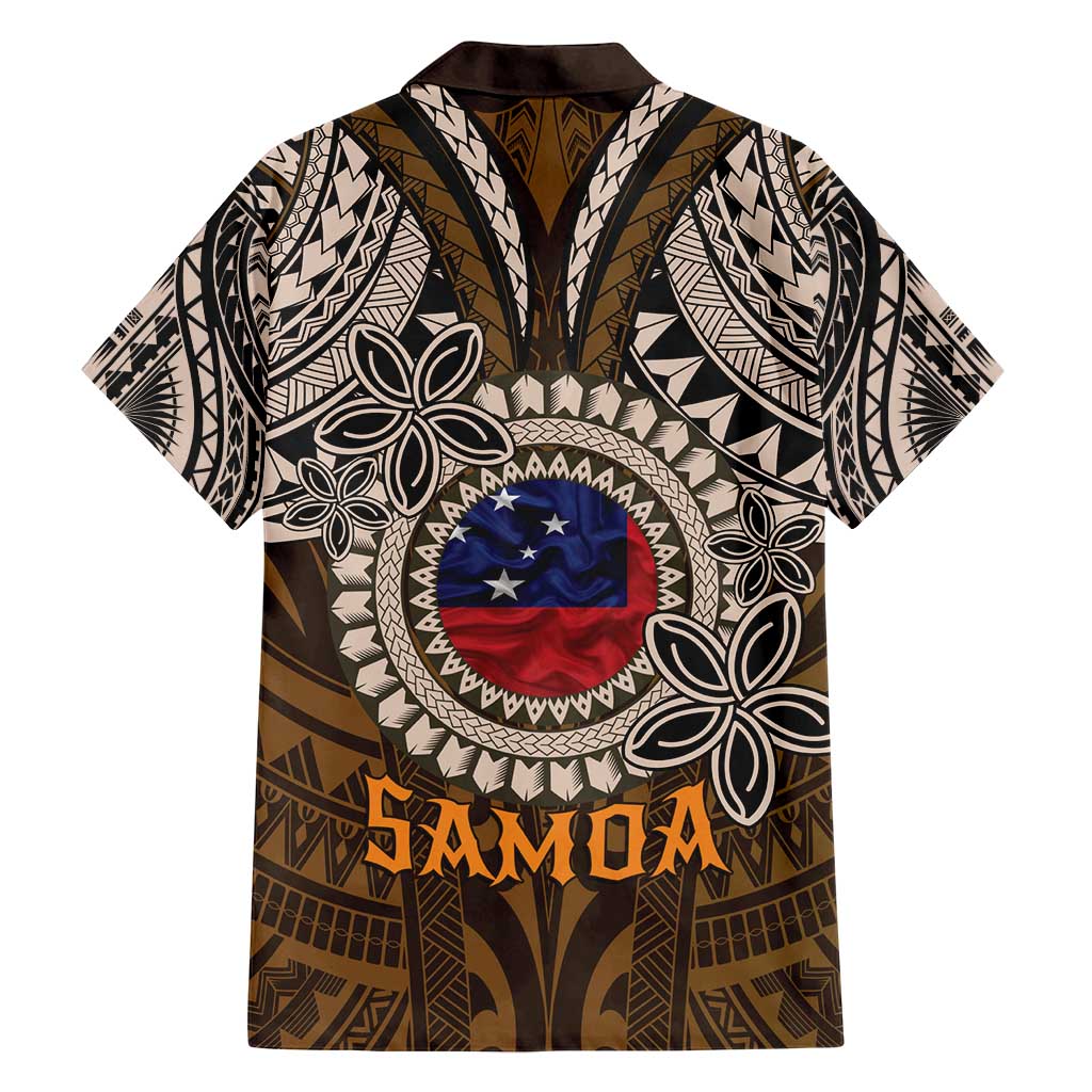 Samoa Warrior Family Matching Long Sleeve Bodycon Dress and Hawaiian Shirt The Mighty Samoan Warrior Spirit LT9 - Polynesian Pride