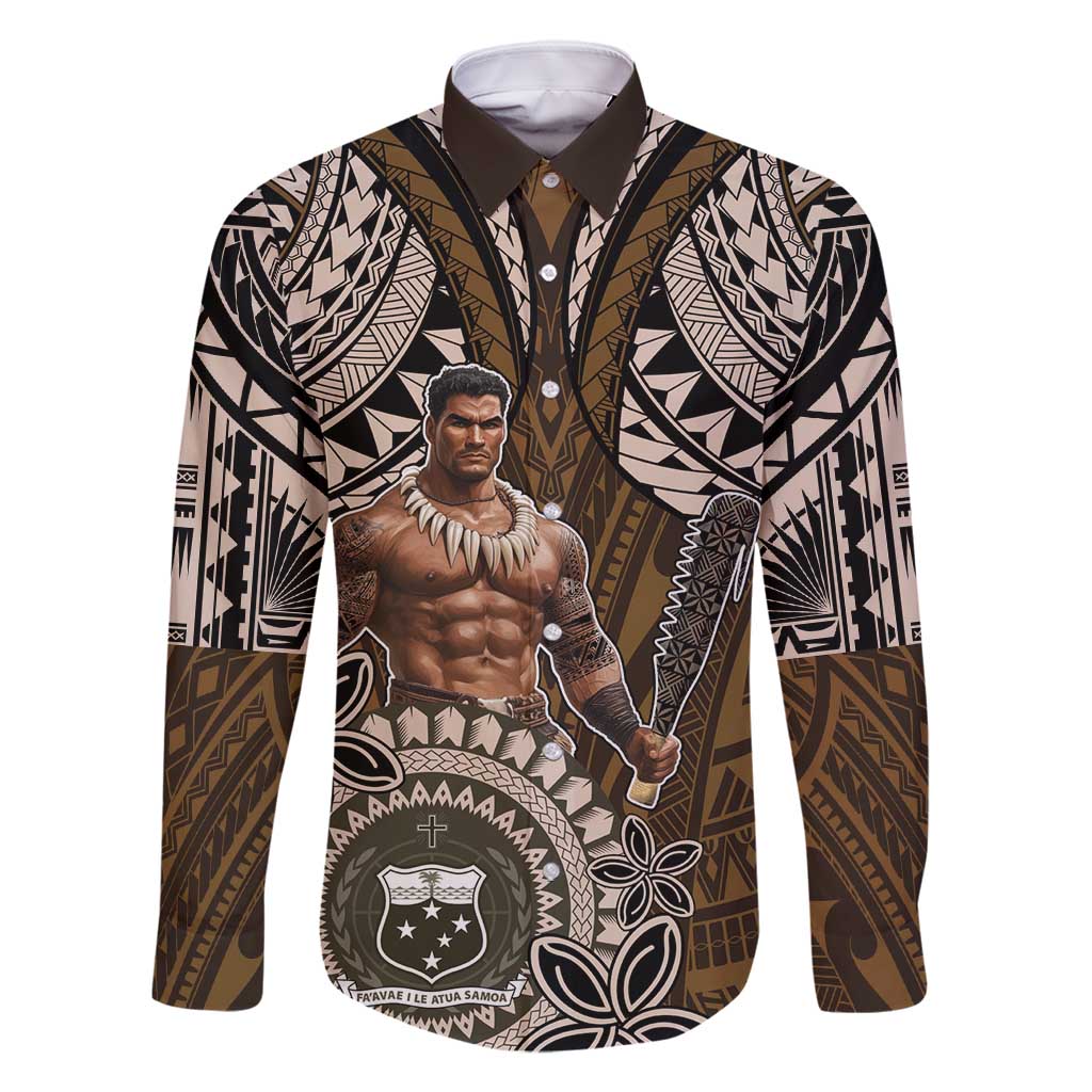 Samoa Warrior Family Matching Mermaid Dress and Hawaiian Shirt The Mighty Samoan Warrior Spirit