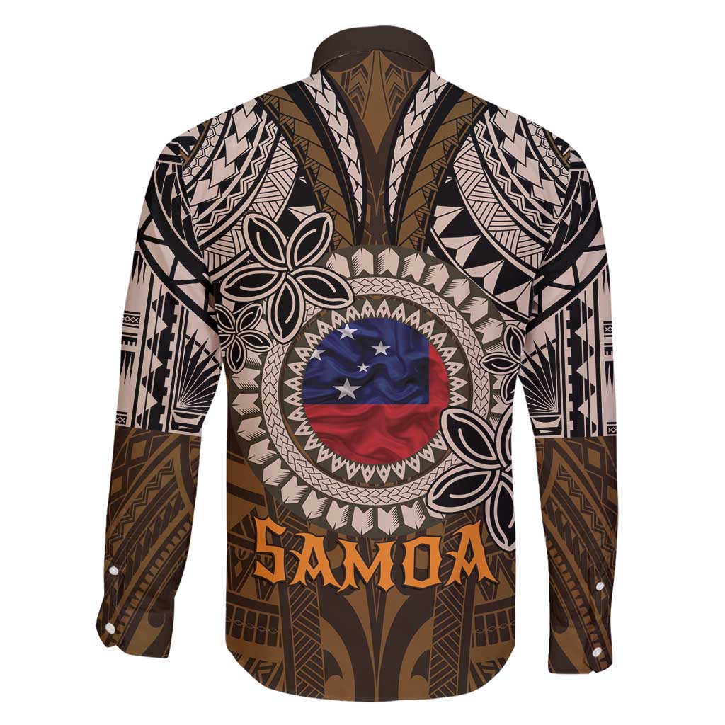 Samoa Warrior Family Matching Short Sleeve Bodycon Dress and Hawaiian Shirt The Mighty Samoan Warrior Spirit LT9 - Polynesian Pride