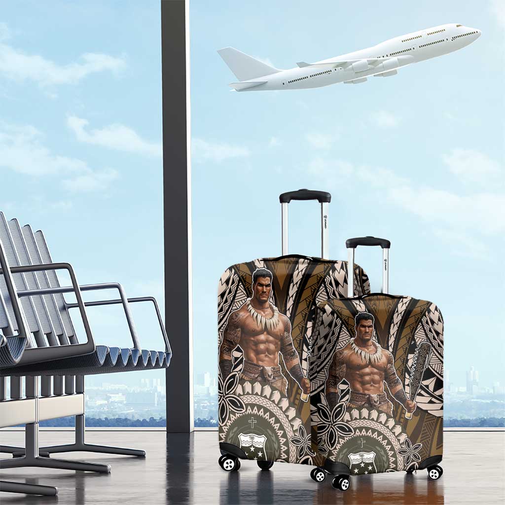 Samoa Warrior Luggage Cover The Mighty Samoan Warrior Spirit