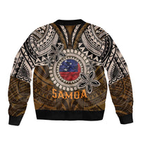 Samoa Warrior Sleeve Zip Bomber Jacket The Mighty Samoan Warrior Spirit