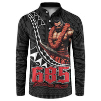 Samoan Pride Polynesian Tribal Warrior Button Sweatshirt 685 Samoa Mo Samoa