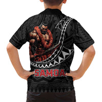 Samoan Pride Polynesian Tribal Warrior Family Matching Tank Maxi Dress and Hawaiian Shirt 685 Samoa Mo Samoa