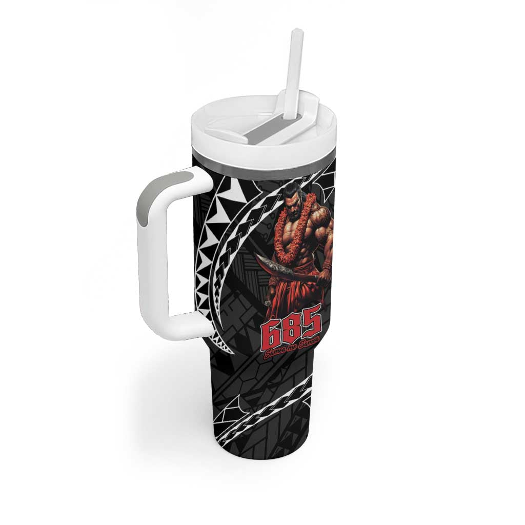 Samoan Pride Polynesian Tribal Warrior Tumbler With Handle 685 Samoa Mo Samoa