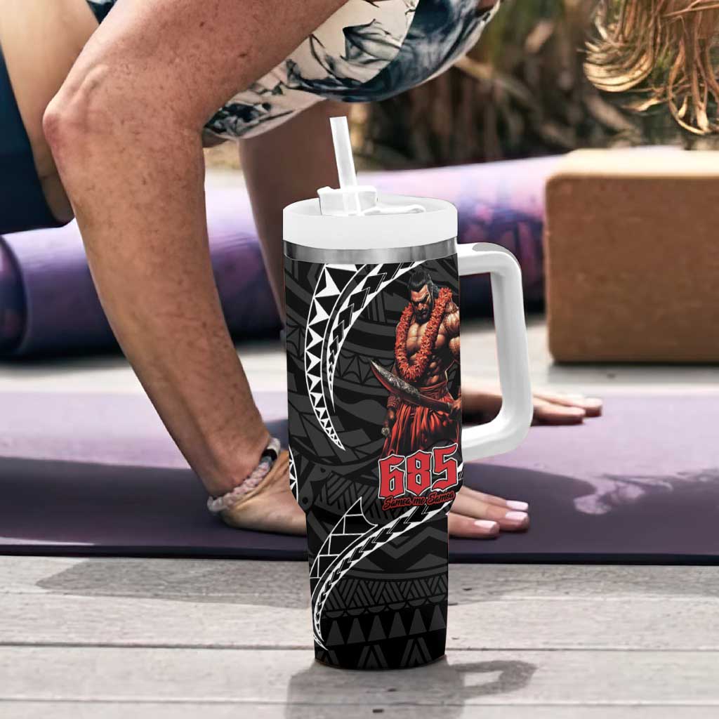 Samoan Pride Polynesian Tribal Warrior Tumbler With Handle 685 Samoa Mo Samoa
