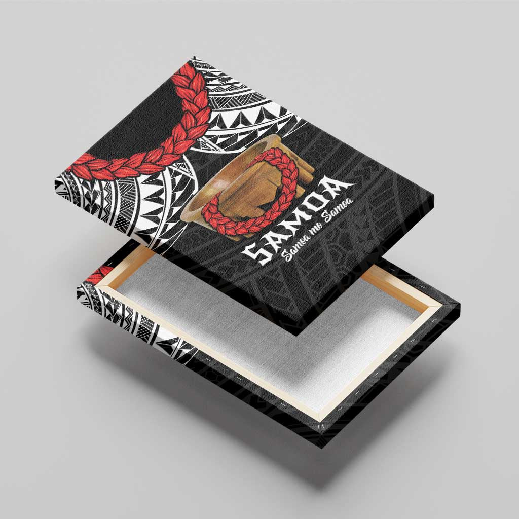 Samoan Tanoa Kava Bowl Ula Fala Canvas Wall Art Polynesian Tribal Vibe