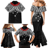 Samoan Tanoa Kava Bowl Ula Fala Family Matching Mermaid Dress and Hawaiian Shirt Polynesian Tribal Vibe LT9 - Polynesian Pride