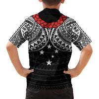 Samoan Tanoa Kava Bowl Ula Fala Family Matching Off The Shoulder Long Sleeve Dress and Hawaiian Shirt Polynesian Tribal Vibe LT9 - Polynesian Pride