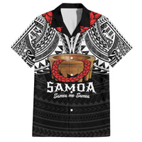 Samoan Tanoa Kava Bowl Ula Fala Family Matching Off The Shoulder Long Sleeve Dress and Hawaiian Shirt Polynesian Tribal Vibe LT9 Dad's Shirt - Short Sleeve Brown - Polynesian Pride