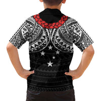 Samoan Tanoa Kava Bowl Ula Fala Family Matching Off Shoulder Short Dress and Hawaiian Shirt Polynesian Tribal Vibe LT9 - Polynesian Pride