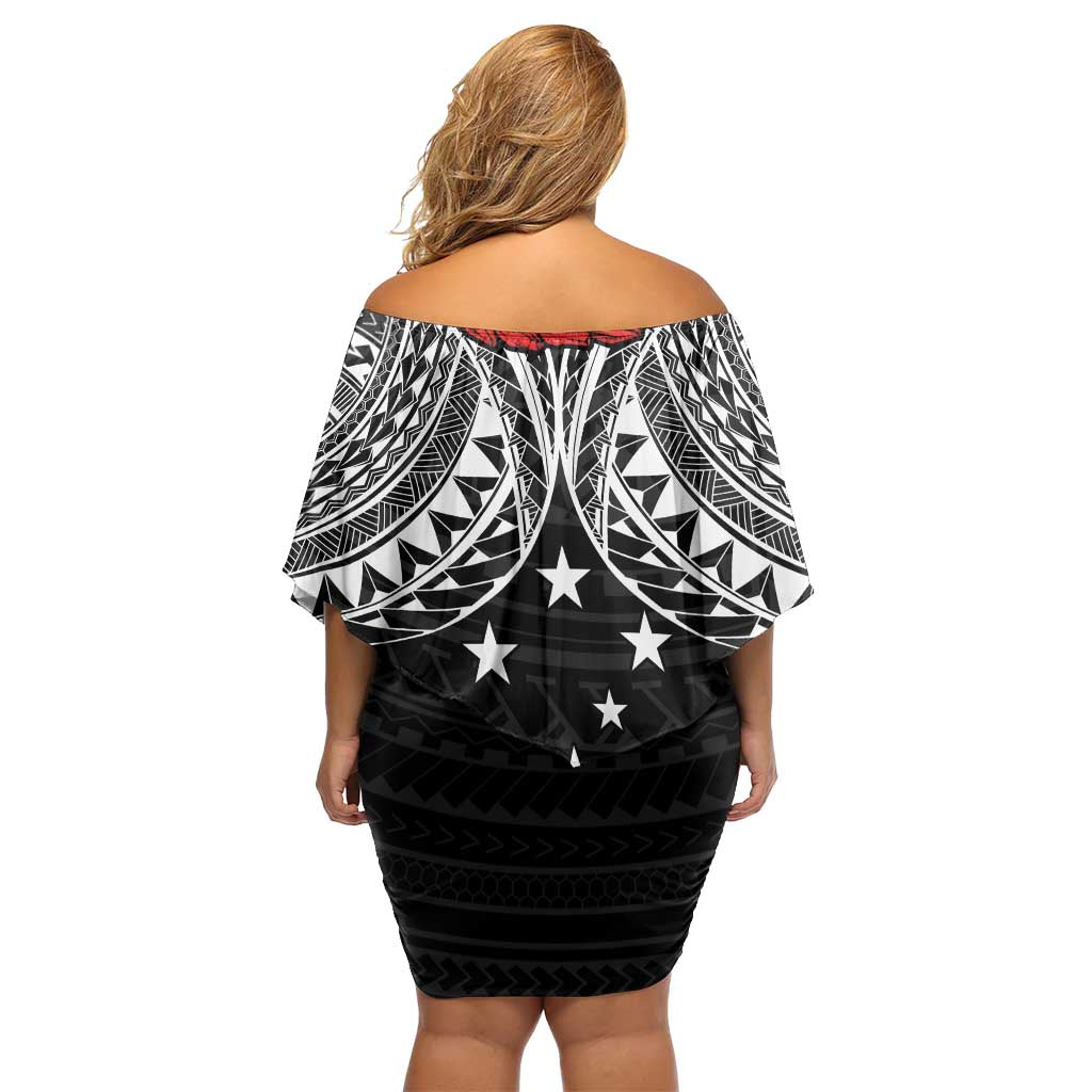 Samoan Tanoa Kava Bowl Ula Fala Family Matching Off Shoulder Short Dress and Hawaiian Shirt Polynesian Tribal Vibe LT9 - Polynesian Pride