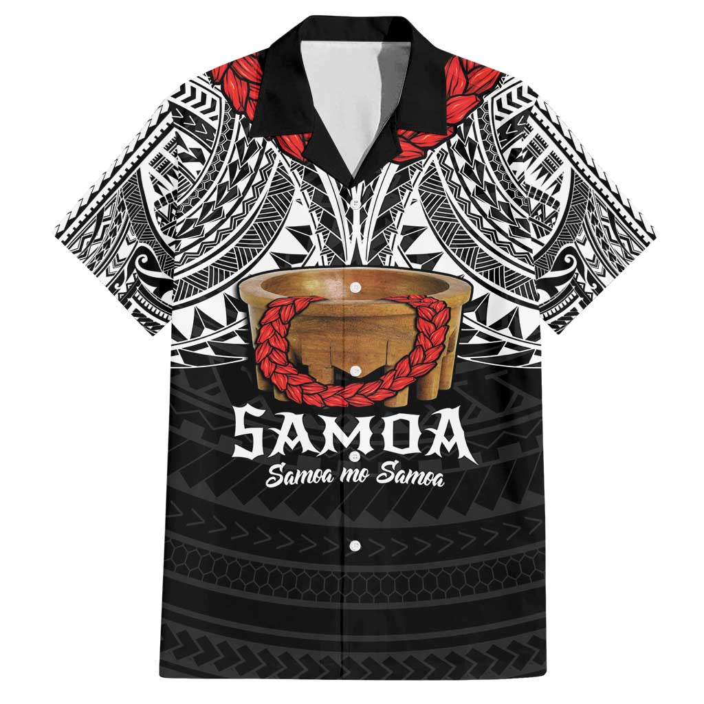 Samoan Tanoa Kava Bowl Ula Fala Family Matching Puletasi and Hawaiian Shirt Polynesian Tribal Vibe LT9 Dad's Shirt - Short Sleeve Brown - Polynesian Pride