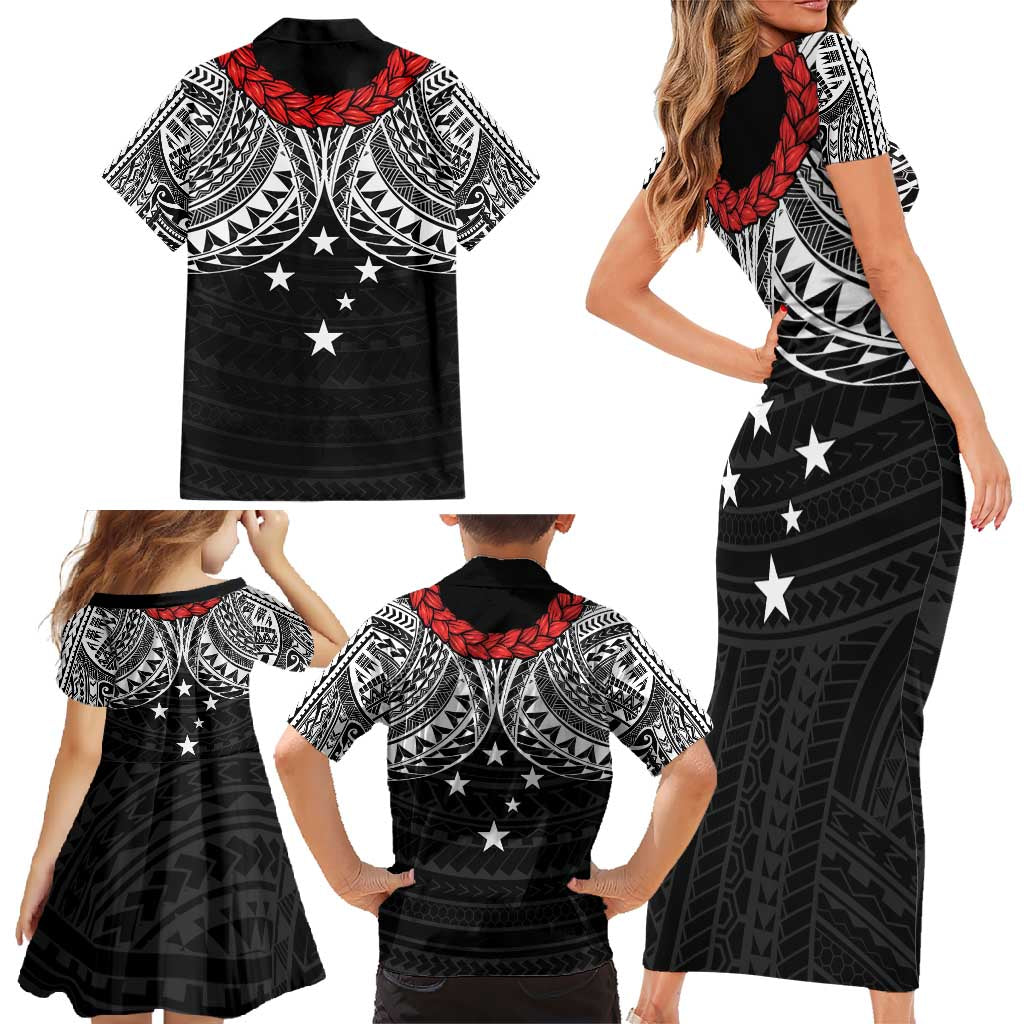 Samoan Tanoa Kava Bowl Ula Fala Family Matching Short Sleeve Bodycon Dress and Hawaiian Shirt Polynesian Tribal Vibe LT9 - Polynesian Pride