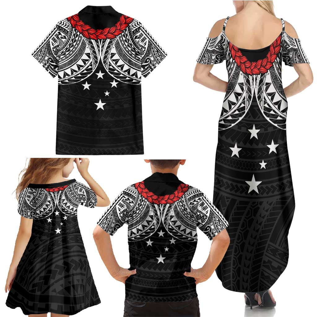 Samoan Tanoa Kava Bowl Ula Fala Family Matching Summer Maxi Dress and Hawaiian Shirt Polynesian Tribal Vibe LT9 - Polynesian Pride