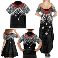 Samoan Tanoa Kava Bowl Ula Fala Family Matching Summer Maxi Dress and Hawaiian Shirt Polynesian Tribal Vibe LT9 - Polynesian Pride