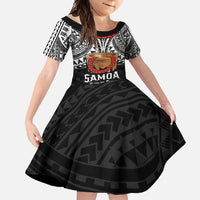Samoan Tanoa Kava Bowl Ula Fala Family Matching Tank Maxi Dress and Hawaiian Shirt Polynesian Tribal Vibe LT9 Daughter's Dress Brown - Polynesian Pride