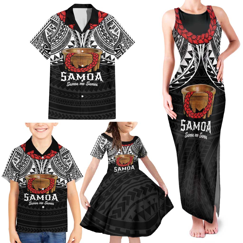 Samoan Tanoa Kava Bowl Ula Fala Family Matching Tank Maxi Dress and Hawaiian Shirt Polynesian Tribal Vibe LT9 - Polynesian Pride