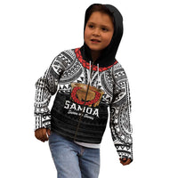 Samoan Tanoa Kava Bowl Ula Fala Kid Hoodie Polynesian Tribal Vibe