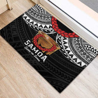 Samoan Tanoa Kava Bowl Ula Fala Rubber Doormat Polynesian Tribal Vibe