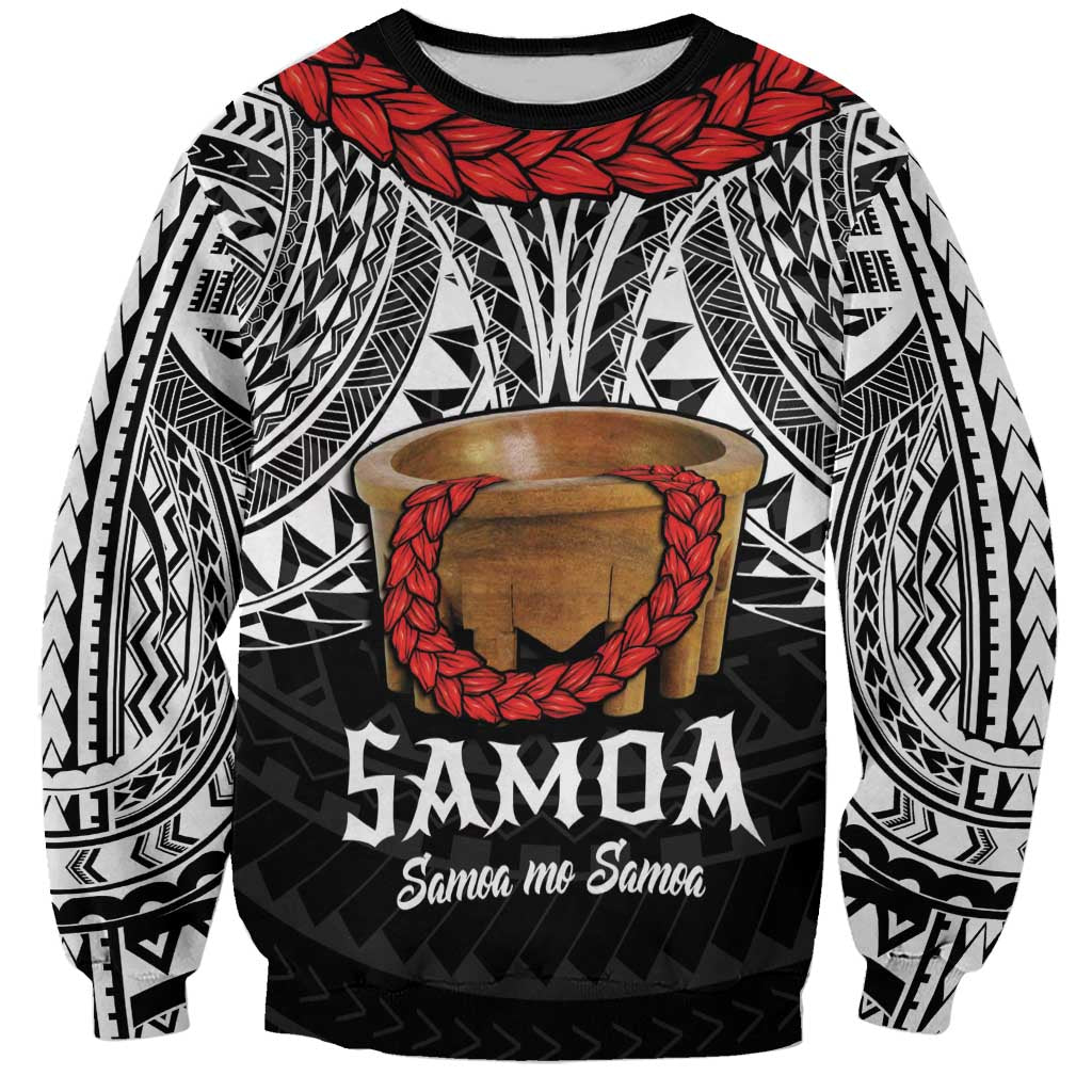 Samoan Tanoa Kava Bowl Ula Fala Sweatshirt Polynesian Tribal Vibe