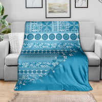 Fiji Marau na Kerisimasi Blanket Aqua Tagimoucia Tapa Masi Tribal - Polynesian Pride