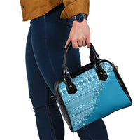 Fiji Marau na Kerisimasi Shoulder Handbag Aqua Tagimoucia Tapa Masi Tribal - Polynesian Pride