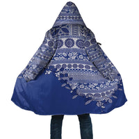 Fiji Marau na Kerisimasi Cloak Blue Tagimoucia Tapa Masi Tribal - Polynesian Pride