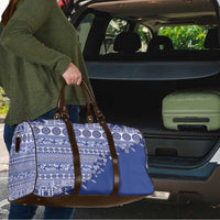 Fiji Marau na Kerisimasi Travel Bag Blue Tagimoucia Tapa Masi Tribal - Polynesian Pride