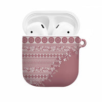 Fiji Marau na Kerisimasi AirPods Case Dusty Rose Tagimoucia Tapa Masi Tribal LT9 Pink - Polynesian Pride