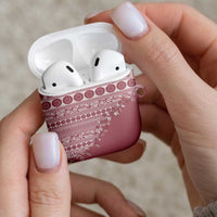 Fiji Marau na Kerisimasi AirPods Case Dusty Rose Tagimoucia Tapa Masi Tribal LT9 - Polynesian Pride