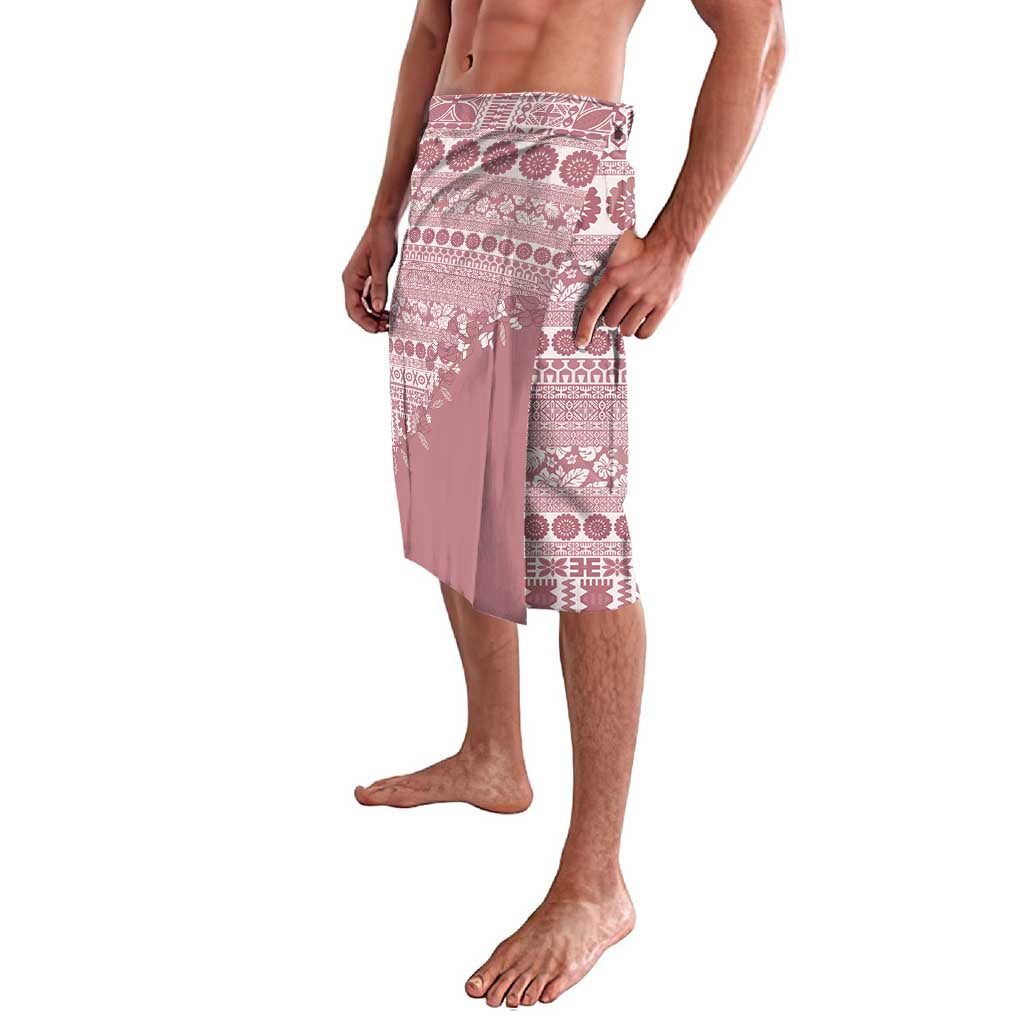 Fiji Marau na Kerisimasi Lavalava Dusty Rose Tagimoucia Tapa Masi Tribal - Polynesian Pride