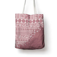 Fiji Marau na Kerisimasi Tote Bag Dusty Rose Tagimoucia Tapa Masi Tribal LT9 - Polynesian Pride