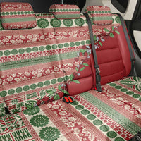 Fiji Marau na Kerisimasi Back Car Seat Cover Red Tagimoucia Tapa Masi Tribal - Polynesian Pride