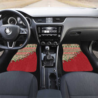 Fiji Marau na Kerisimasi Car Mats Red Tagimoucia Tapa Masi Tribal - Polynesian Pride