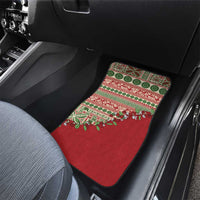 Fiji Marau na Kerisimasi Car Mats Red Tagimoucia Tapa Masi Tribal - Polynesian Pride