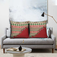 Fiji Marau na Kerisimasi Pillow Cover Red Tagimoucia Tapa Masi Tribal - Polynesian Pride