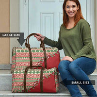 Fiji Marau na Kerisimasi Travel Bag Red Tagimoucia Tapa Masi Tribal - Polynesian Pride