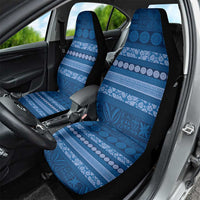 Fiji Marau na Kerisimasi Car Seat Cover Blue Tapa Masi Inspired Christmas LT9 - Polynesian Pride