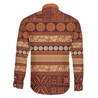 Fiji Marau na Kerisimasi Family Matching Summer Maxi Dress and Hawaiian Shirt Gold Tapa Masi Inspired Christmas LT9 - Polynesian Pride