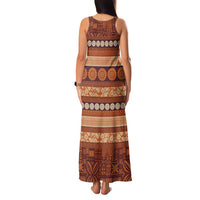 Fiji Marau na Kerisimasi Family Matching Tank Maxi Dress and Hawaiian Shirt Gold Tapa Masi Inspired Christmas LT9 - Polynesian Pride