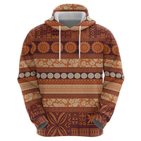 Fiji Marau na Kerisimasi Hoodie Gold Tapa Masi Inspired Christmas - Polynesian Pride
