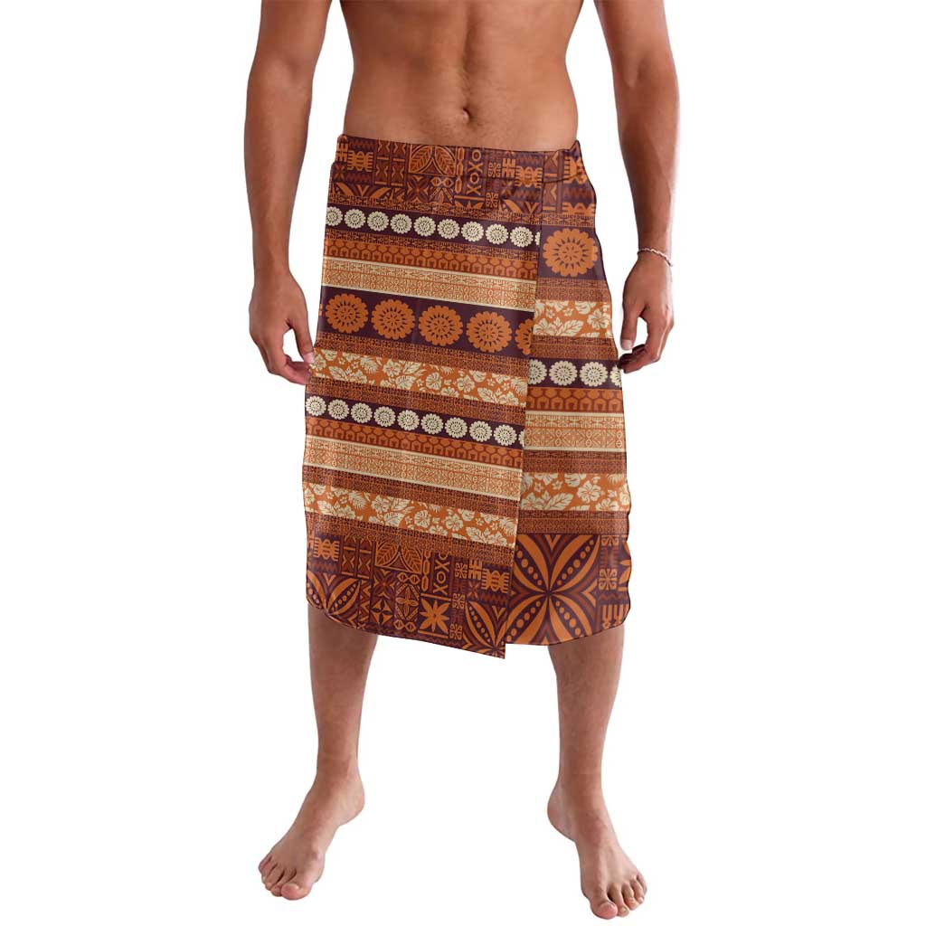 Fiji Marau na Kerisimasi Lavalava Gold Tapa Masi Inspired Christmas LT9 Gold - Polynesian Pride