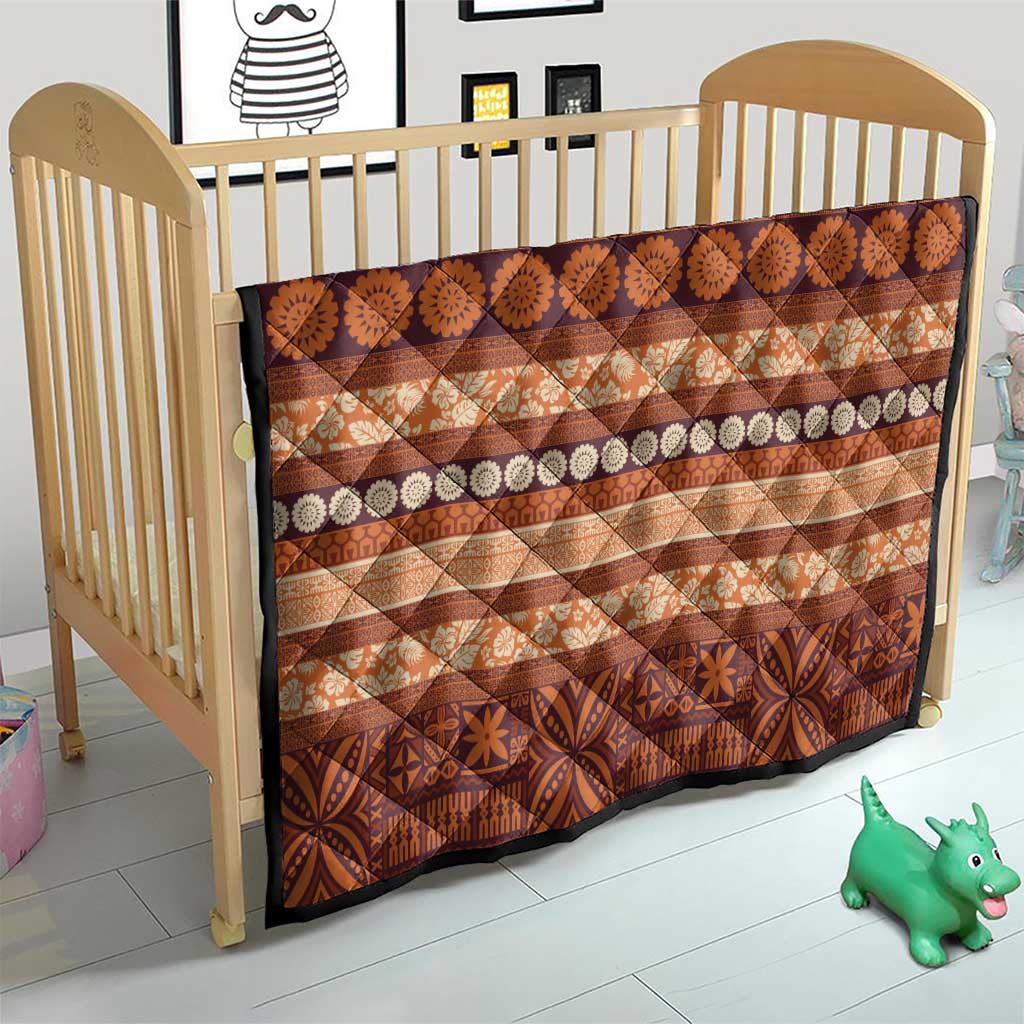Fiji Marau na Kerisimasi Quilt Gold Tapa Masi Inspired Christmas - Polynesian Pride