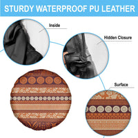 Fiji Marau na Kerisimasi Spare Tire Cover Gold Tapa Masi Inspired Christmas - Polynesian Pride