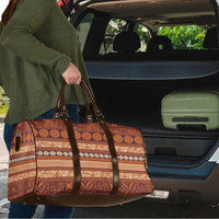 Fiji Marau na Kerisimasi Travel Bag Gold Tapa Masi Inspired Christmas - Polynesian Pride