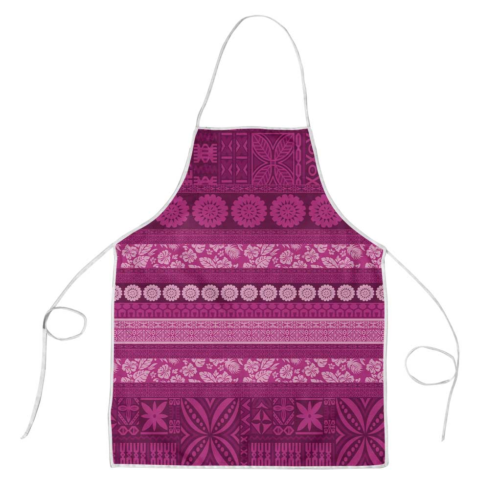 Fiji Marau na Kerisimasi Apron Pink Tapa Masi Inspired Christmas LT9 Pink - Polynesian Pride