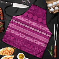 Fiji Marau na Kerisimasi Apron Pink Tapa Masi Inspired Christmas LT9 Pink - Polynesian Pride