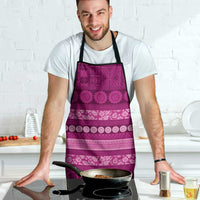 Fiji Marau na Kerisimasi Apron Pink Tapa Masi Inspired Christmas LT9 - Polynesian Pride