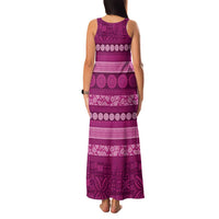 Fiji Marau na Kerisimasi Family Matching Tank Maxi Dress and Hawaiian Shirt Pink Tapa Masi Inspired Christmas LT9 - Polynesian Pride