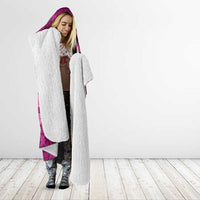 Fiji Marau na Kerisimasi Hooded Blanket Pink Tapa Masi Inspired Christmas - Polynesian Pride